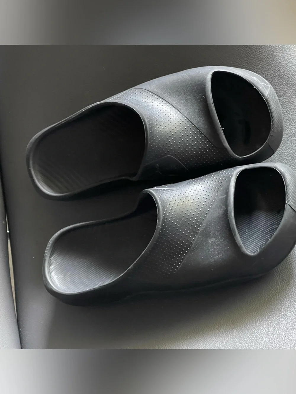 Jordan Black Slip-On Slide Sandals